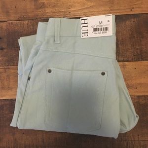 NWT Hue cuffed denim in Sea Frost